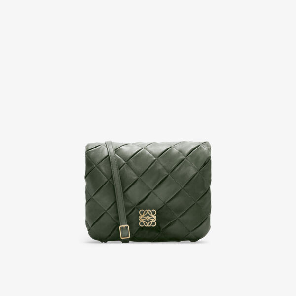 

Сумка на плечо Puffer Goya со складками Loewe, зеленый