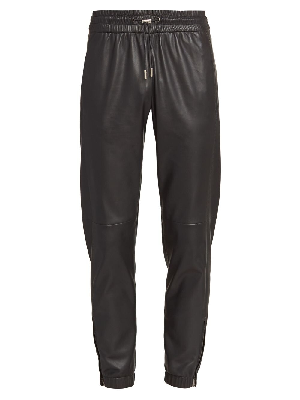 

Кожаные джоггеры Saint Laurent, неро, Серый