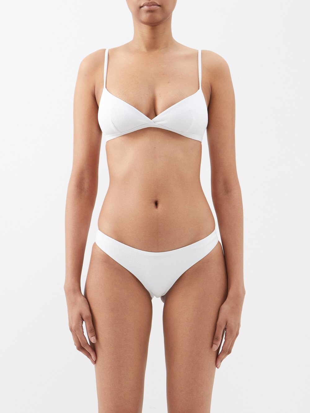 

Лиф бикини tri crop из переработанного волокна. Matteau, белый