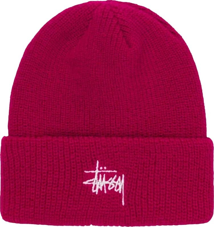 

Шапка Stussy Basic Cuff 'Magenta', красный