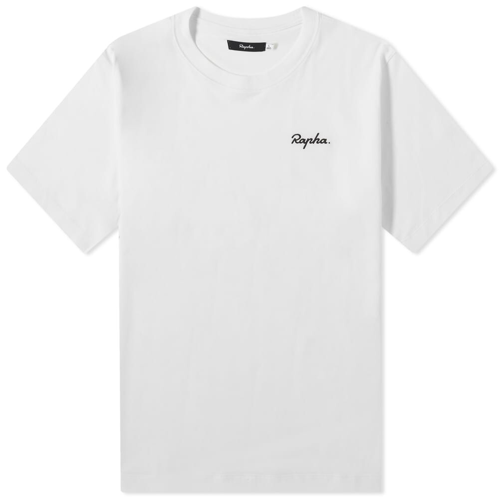 

Футболка с логотипом Rapha, белый/черный