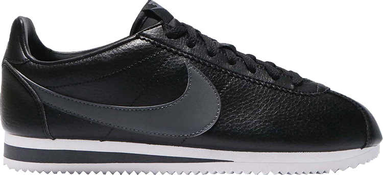 Кроссовки Nike Classic Cortez Leather 'Anthracite', черный - фото