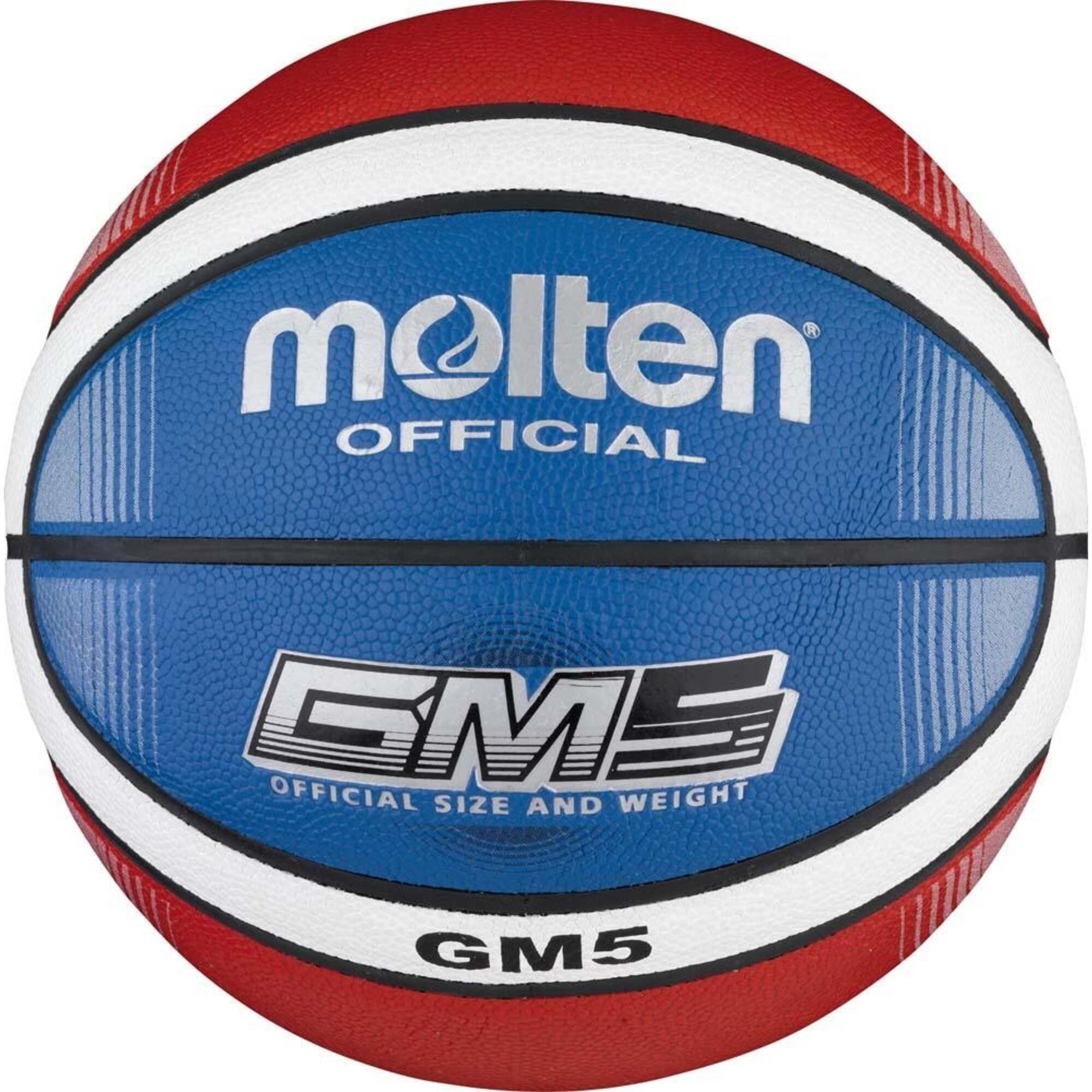цена MOLTEN Баскетбольный мяч BC5R-USA Унисекс, Белый Синий Красный