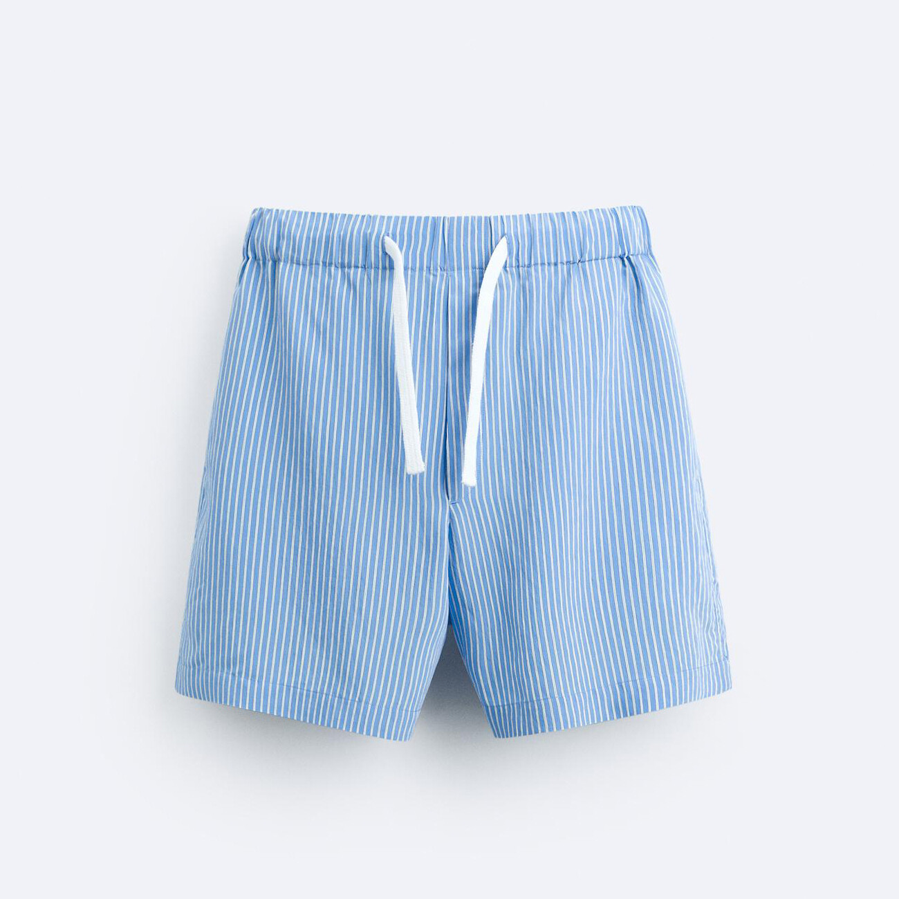 Шорты Zara Striped Bermuda, голубой шорты zara twill bermuda экрю