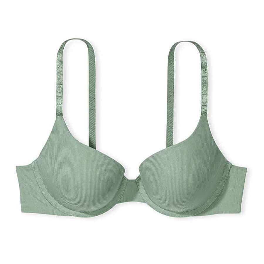 

Бюстгальтер Victoria's Secret The T-shirt Push-Up Perfect Shape, зеленый