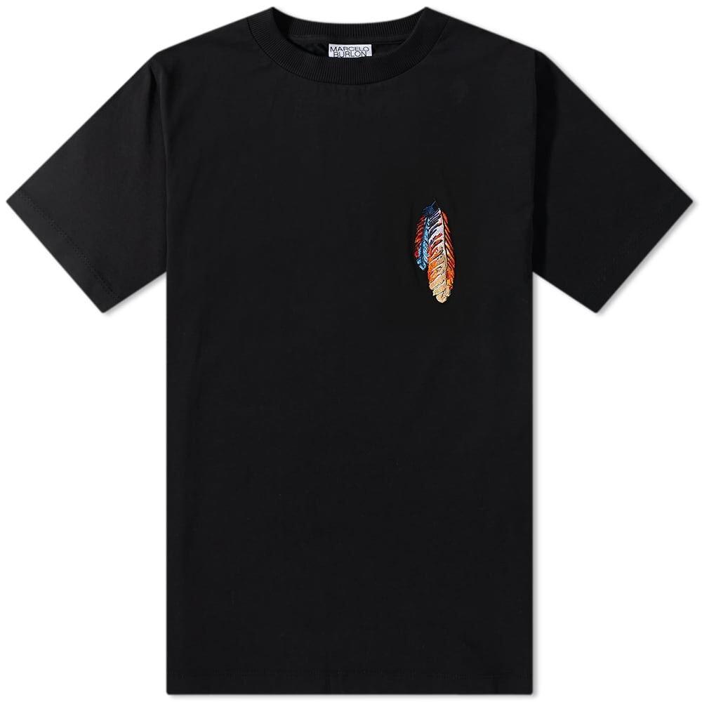 

Футболка Marcelo Burlon Feathers Tee, Черный