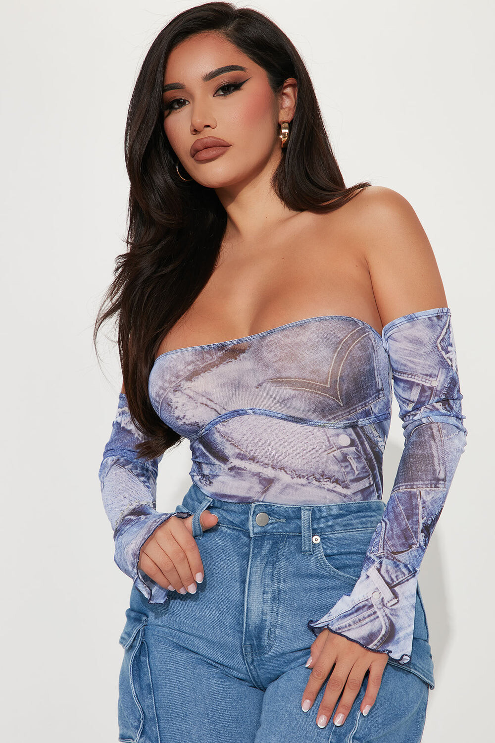 

Боди Fashion Nova JT2136, синий