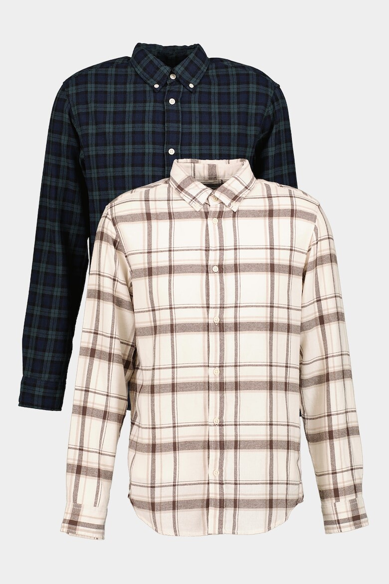 

Уютная рубашка из клетчатого хлопка Jack & Jones, синий
