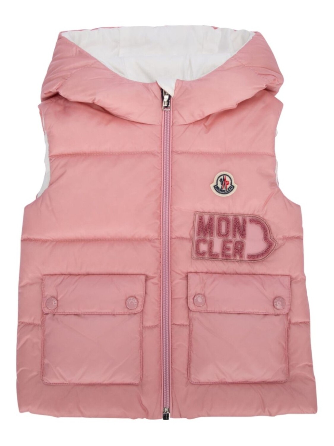 

Дутый жилет Amy Moncler Enfant, розовый