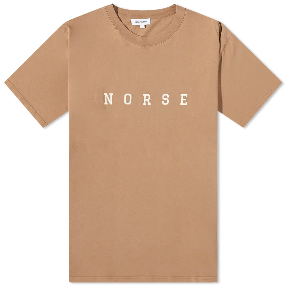 

Футболка Norse Projects Johannes Varsity Logo Tee, Коричневый