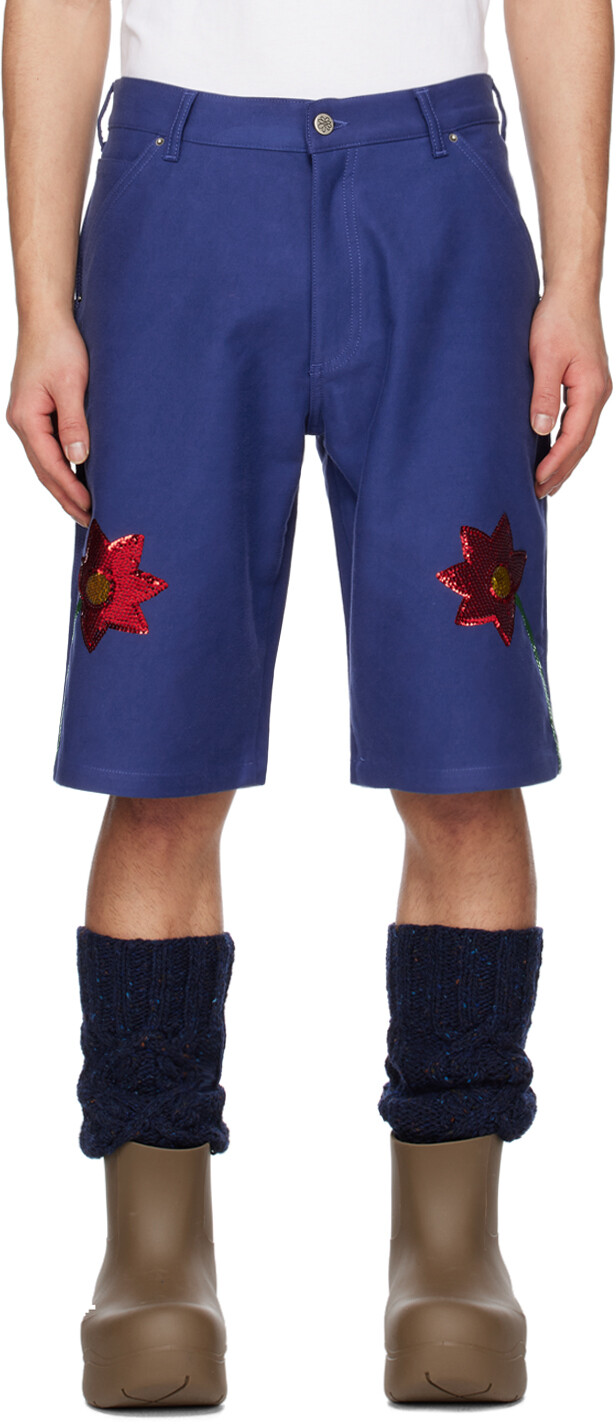

Темно-синие джинсовые шорты Workwear Sky High Farm Workwear