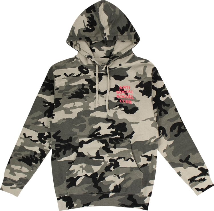 Толстовка Anti Social Social Club Frozen ASSC Hooded Sweatshirt 'Green Camo', зеленый - фото