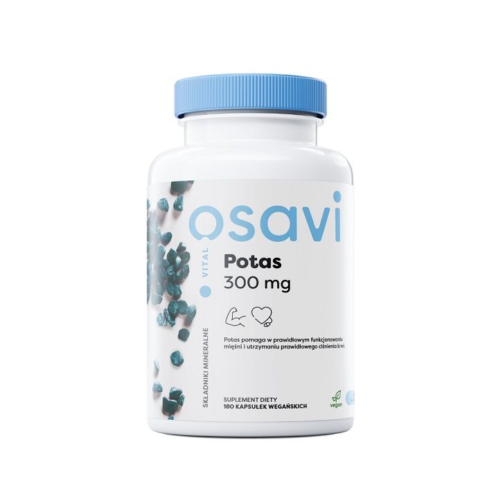 Osavi Potas 300 mg калий в капсулах, 180 шт. now foods potassium citrate 99 mg калий в капсулах 180 шт