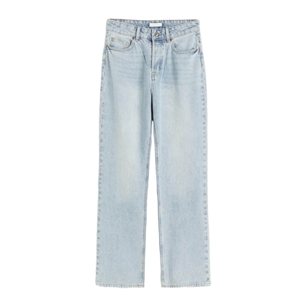 

Джинсы H&M Straight High, голубой