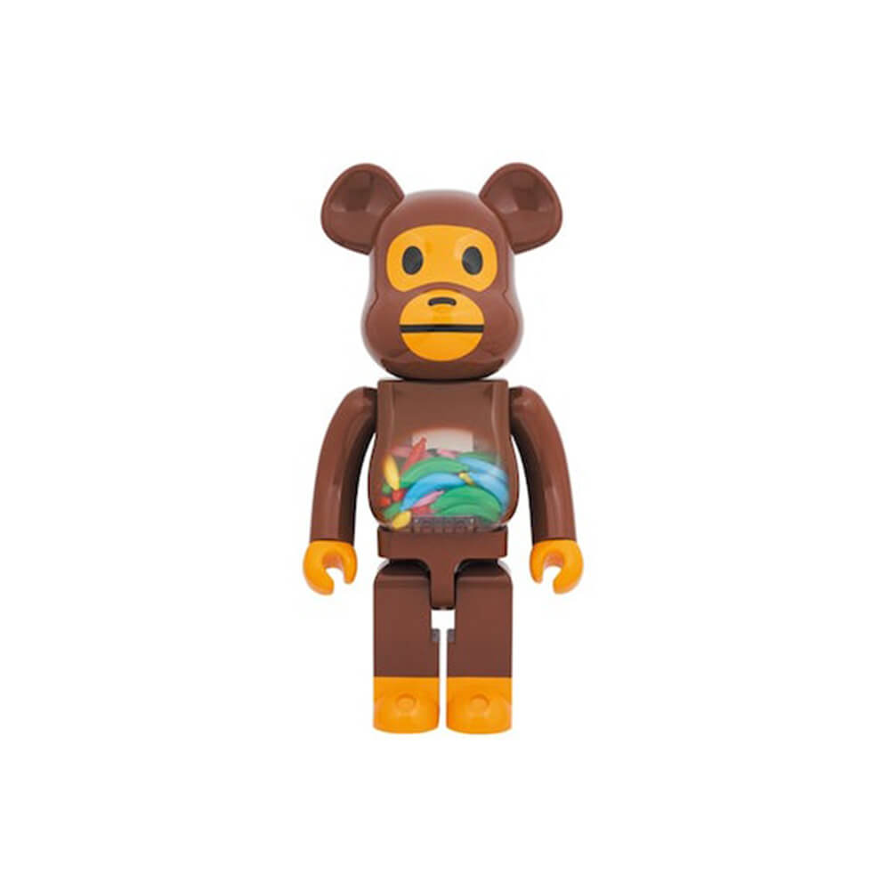 Фигурка Bearbrick Baby Milo and Banana 1000, коричневый фигура bearbrick medicom toy tom flocky edition tom and jerry 1000%