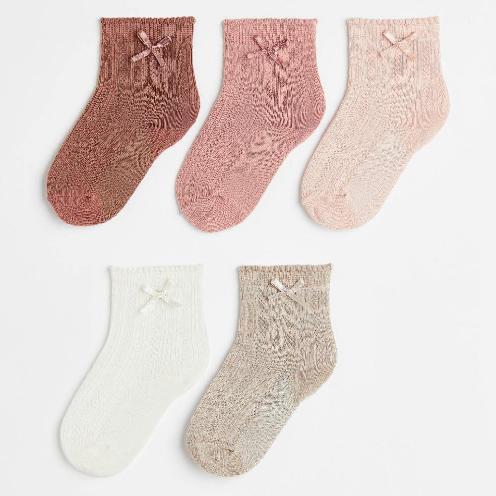 

Комплект носков H&M Knit, 5 предметов, мультиколор