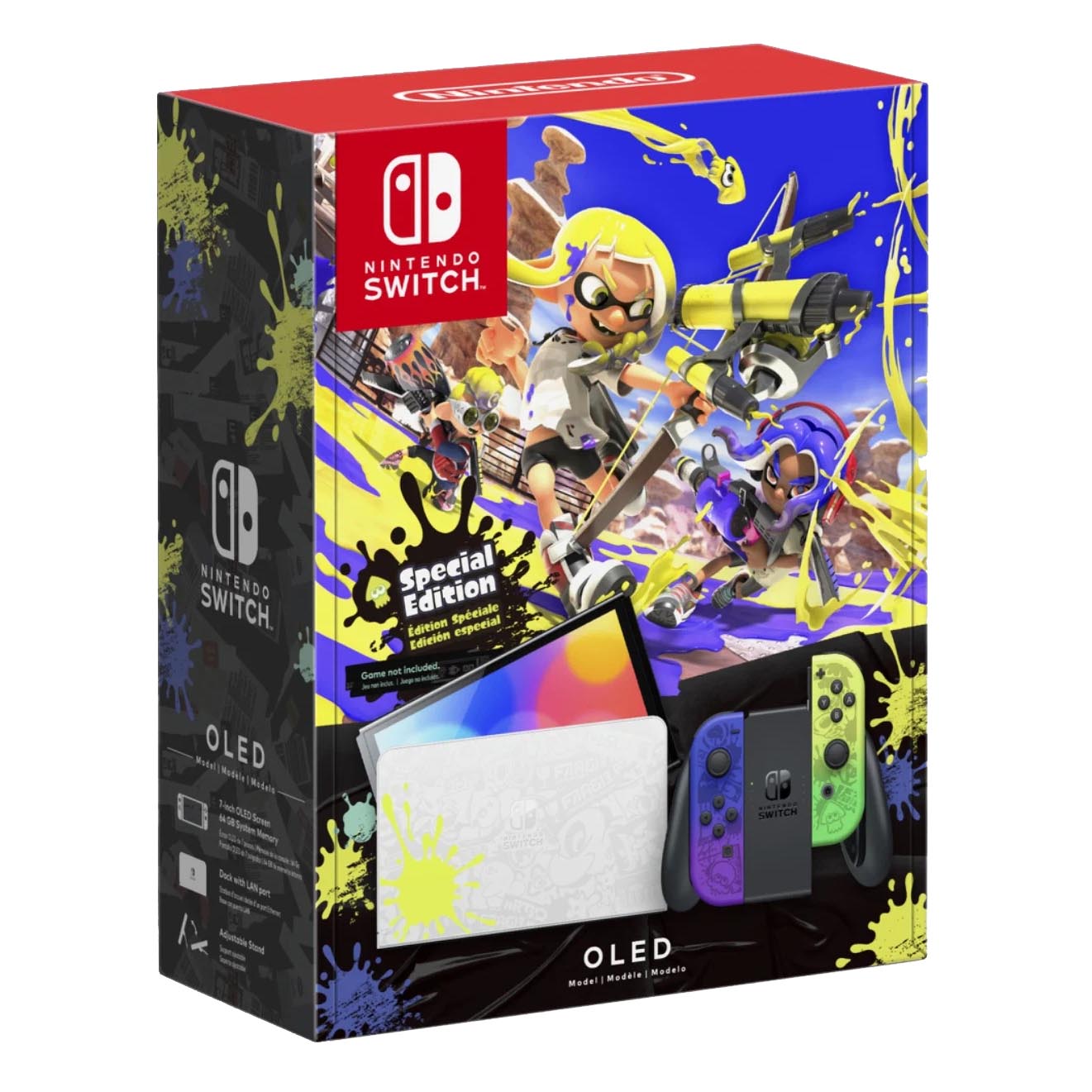 Игровая консоль Nintendo Switch OLED, Splatoon 3 Edition – купить с  доставкой из-за рубежа через платформу «CDEK.Shopping»