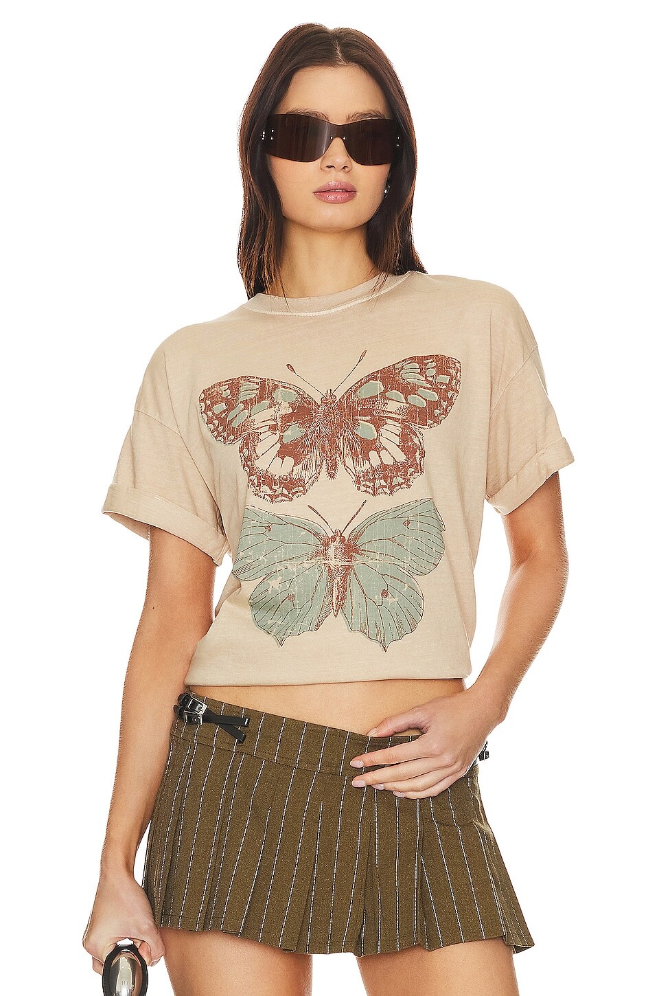 

Футболка Girl Dangerous Butterfly Twins, песочный