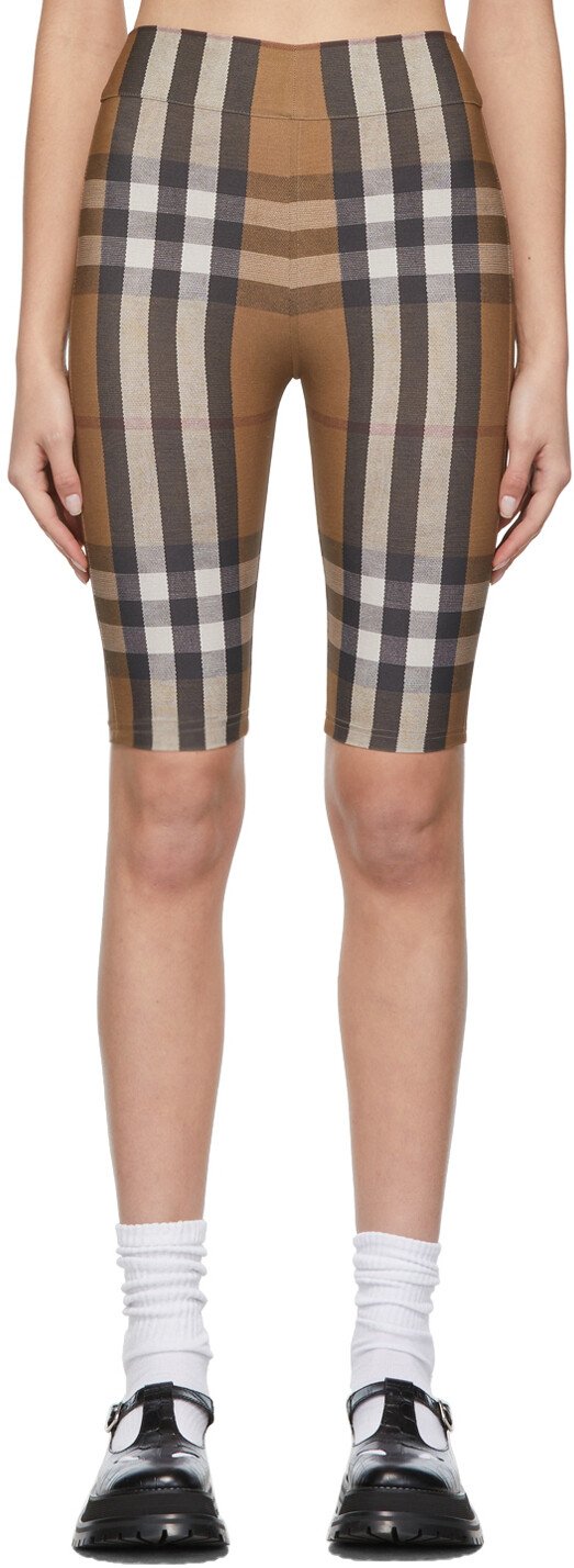 

Коричневые велосипедки Andrea Burberry