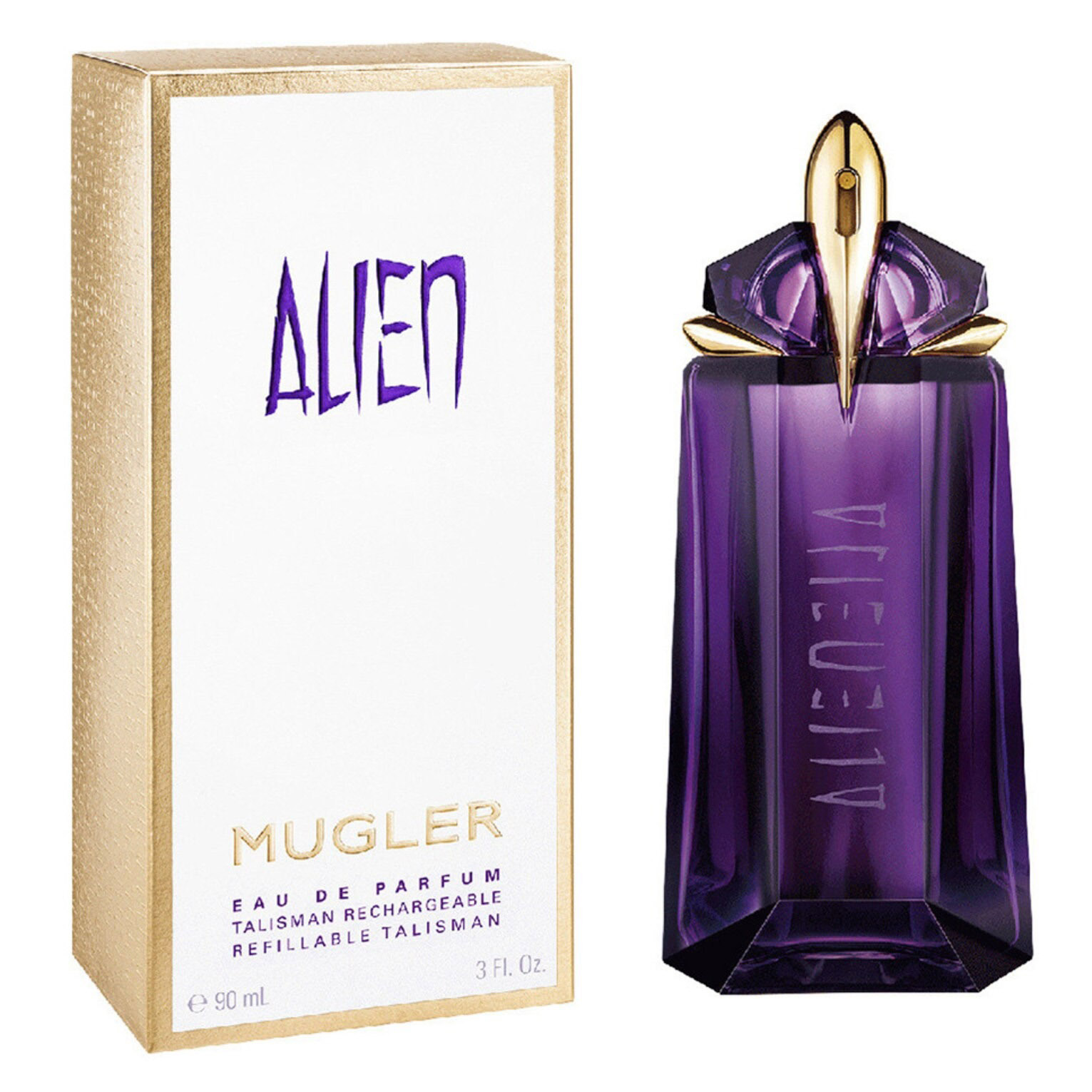 Парфюмерная вода Mugler Recargable Alien, 90 мл мужская парфюмерия mugler шампунь для тела и волос alien man