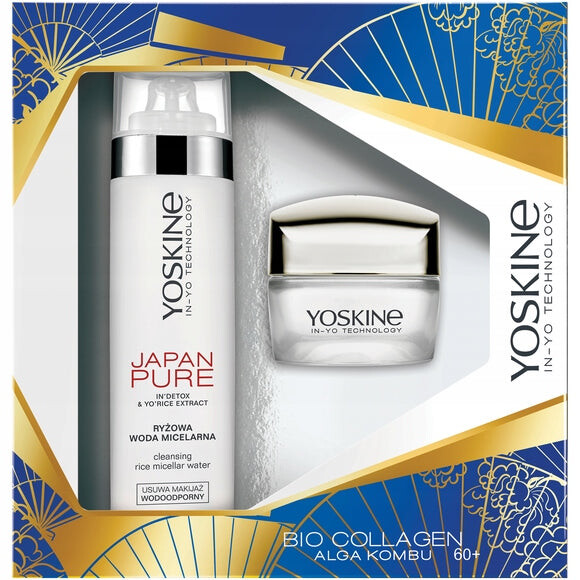 

Yoskine Bio Collagen Day Cream Set 60+ 50мл + мицеллярная вода Japan Pure Rice 200мл