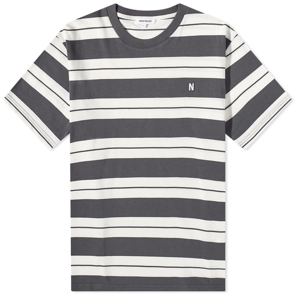 

Футболка Norse Projects Johannes Varsity Stripe Tee, Серый