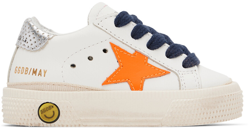 

Белые кроссовки Baby May Golden Goose