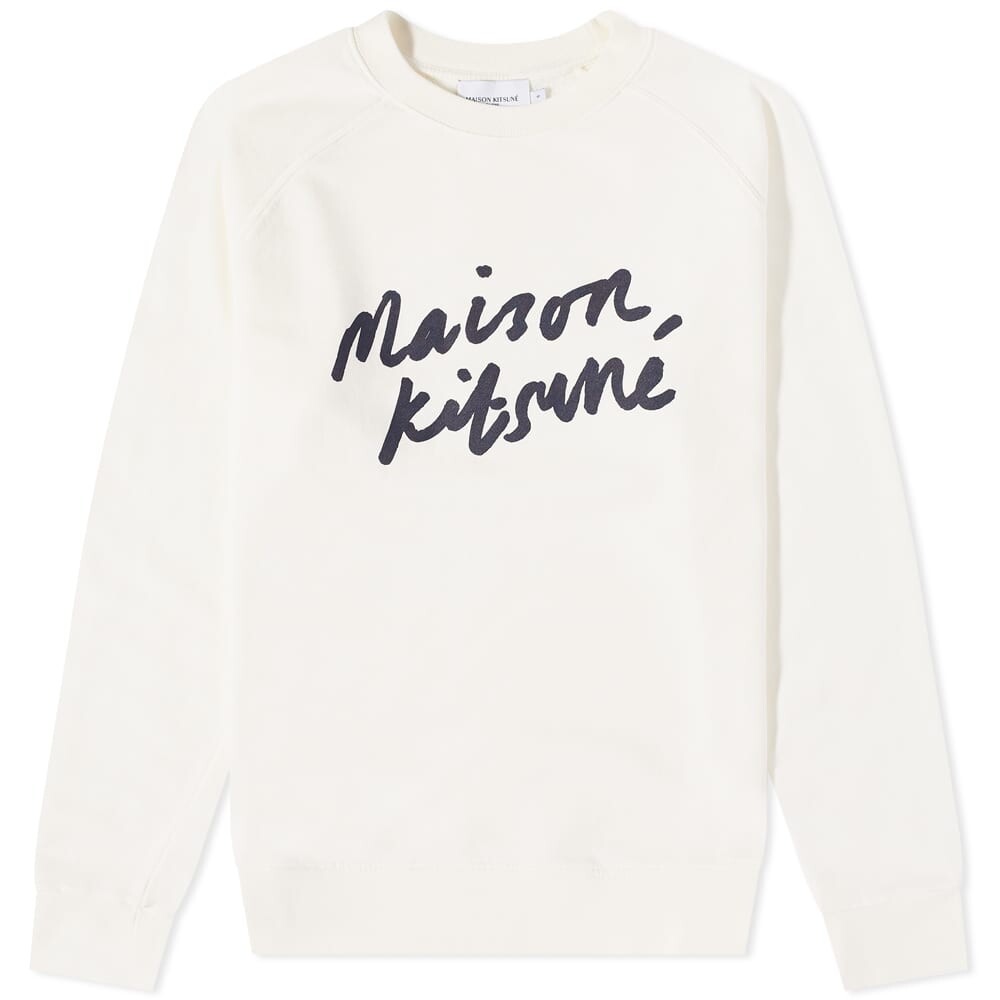 

Толстовка Maison Kitsuné Handwriting Clean Crew Sweat, Белый