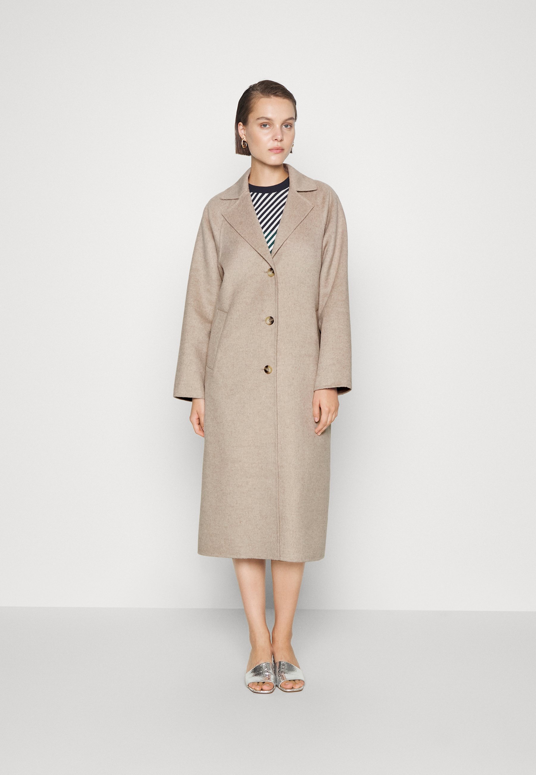 Пальто классическое Selected Femme, песочный пальто классическое selected homme серый