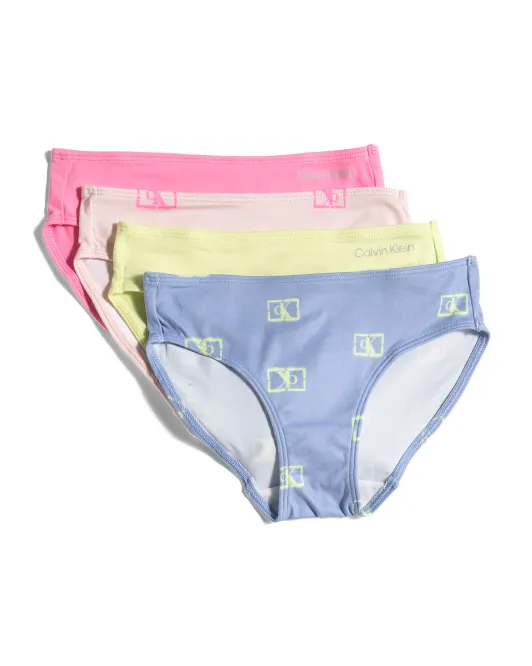 

Трусы-бикини для девочек, 4 шт Calvin Klein, цвет Multi