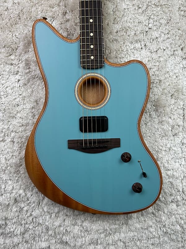 

Fender Acoustasonic Player Jazzmaster Электроакустическая Гитара - Ледяной Синий Fender Acoustasonic Player Jazzmaster Ice Blue