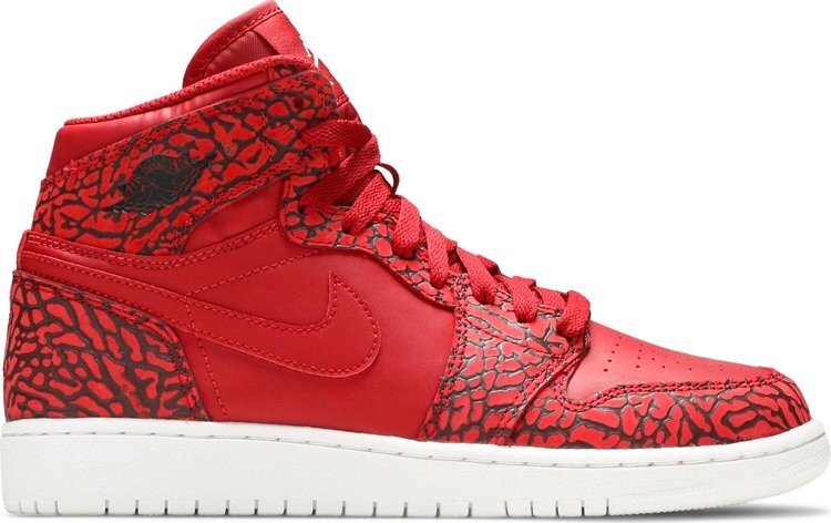 

Кроссовки Air Jordan 1 Retro Hi Prem BG Red Elephant, красный