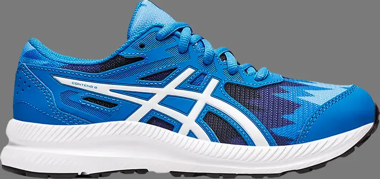 

Кроссовки contend 8 gs 'electric blue white' Asics, синий