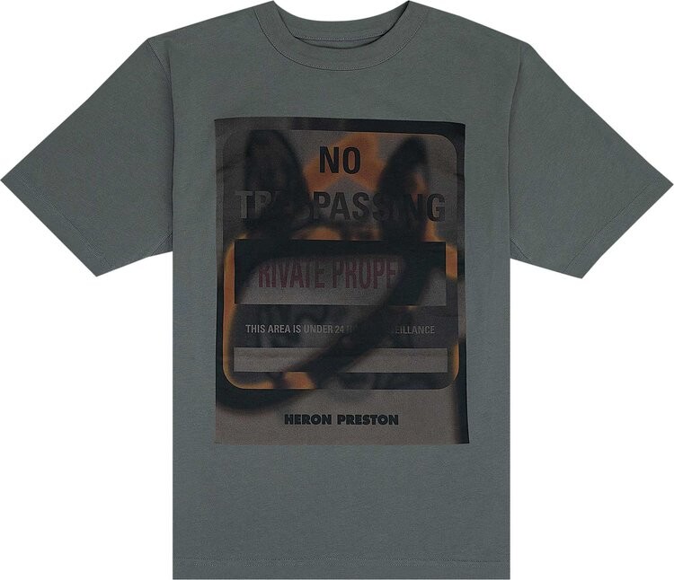 

Футболка Heron Preston Private Property Tee 'Grey/Orange', серый