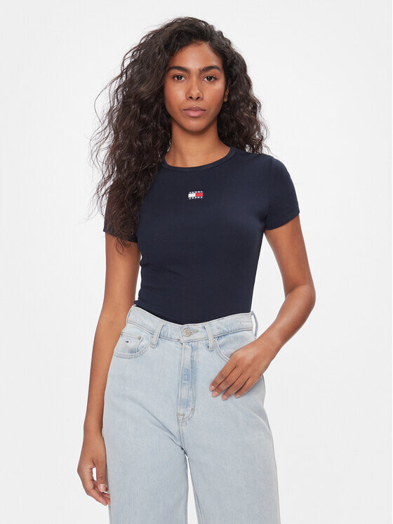 

Футболка узкого кроя Tommy Jeans, синий