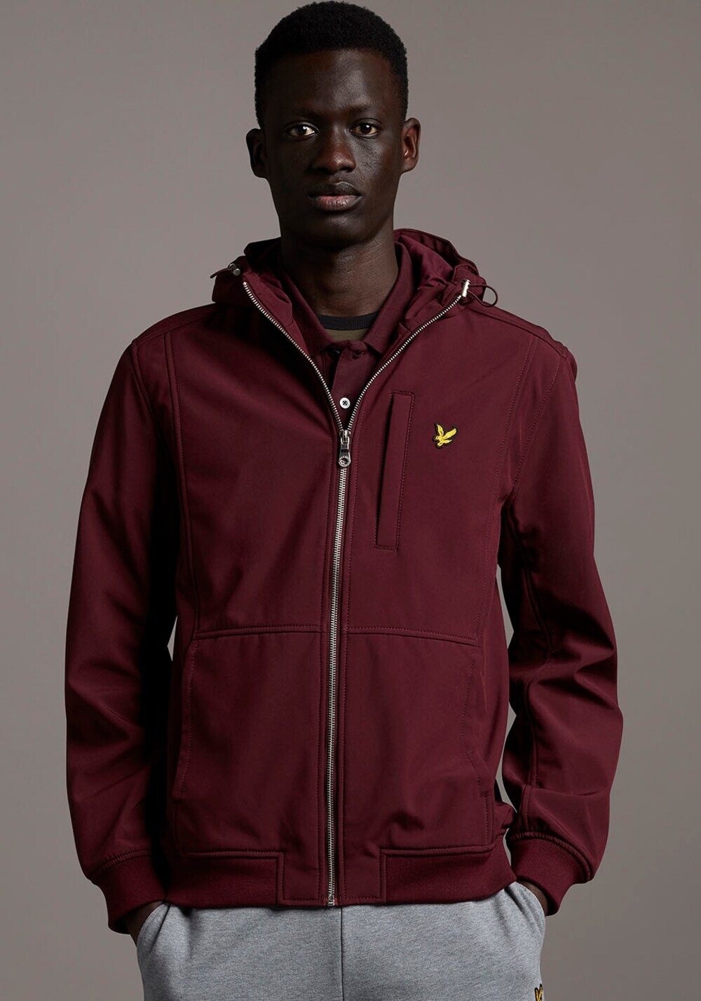 

Межсезонная куртка Lyle & Scott, бургундия