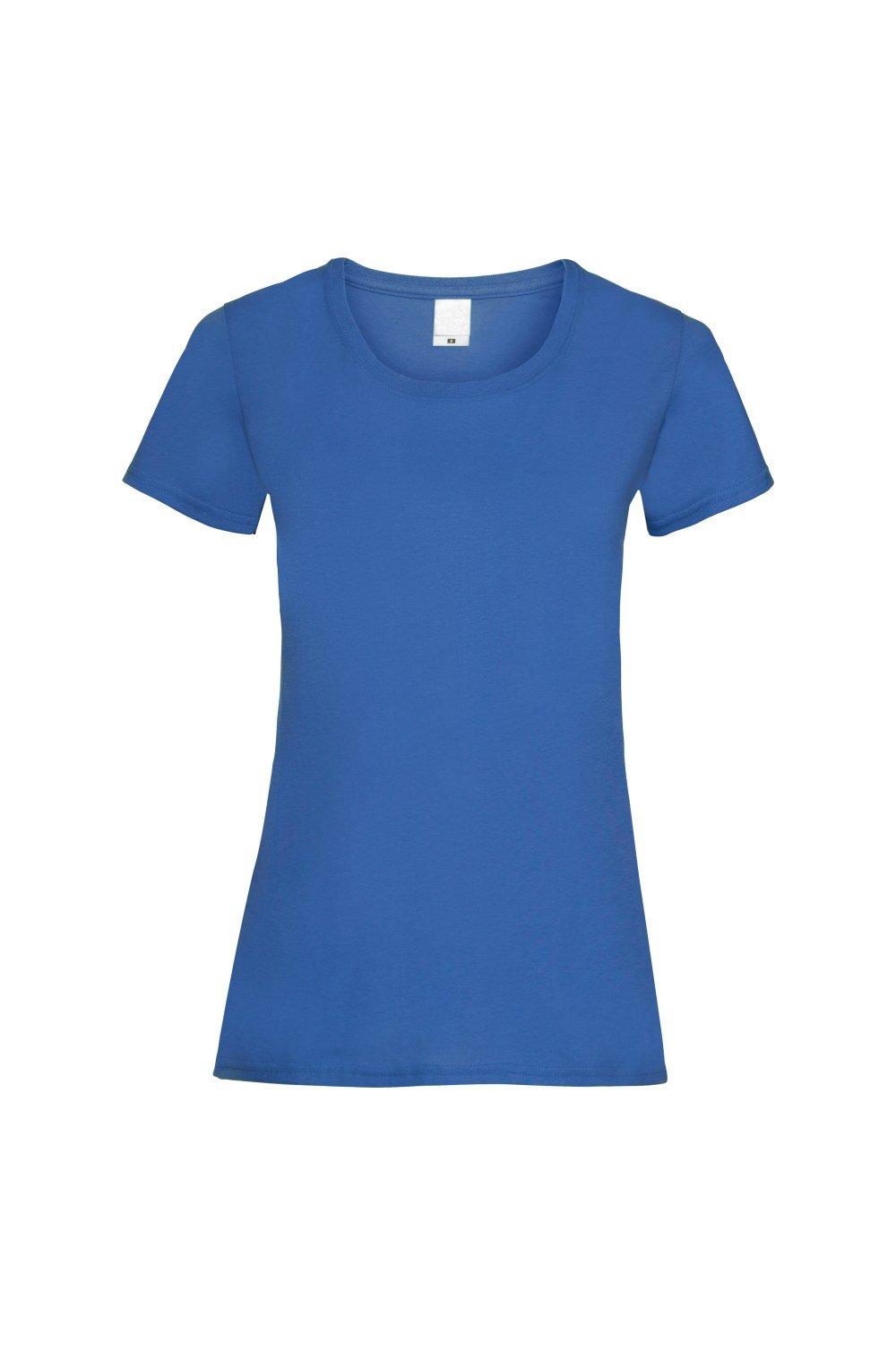 Повседневная футболка с короткими рукавами Value Universal Textiles, синий повседневная футболка value с длинным рукавом universal textiles белый