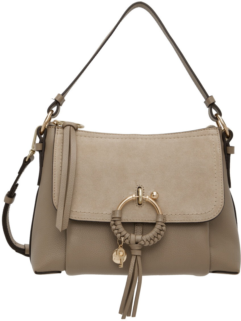 

Серая маленькая сумка Joan See By Chloe, цвет Motty grey