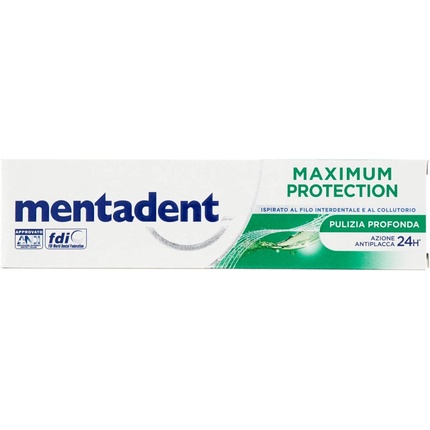 Зубная паста против налета и глубокой очистки «Максимальная защита», 75 мл, Mentadent