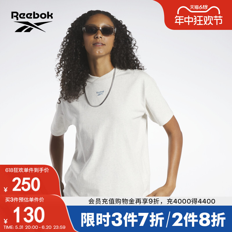 

Футболка женская Reebok с короткими рукавами, белый