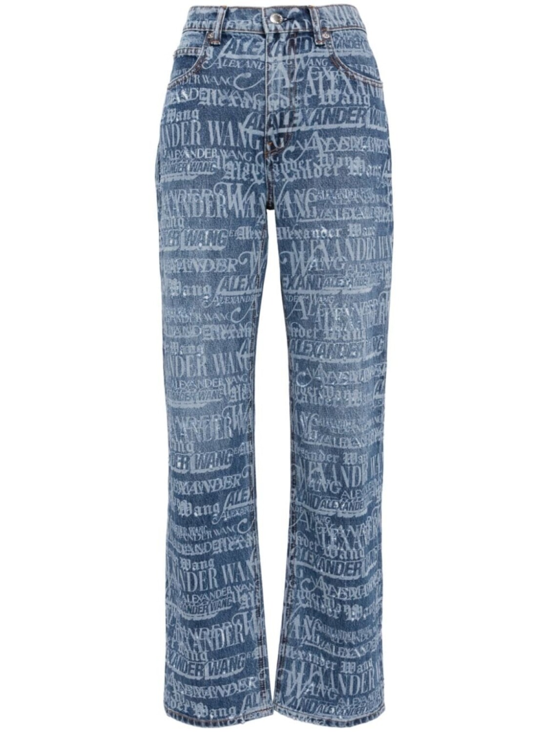 

Джинсы EZ с логотипом Alexander Wang, синий
