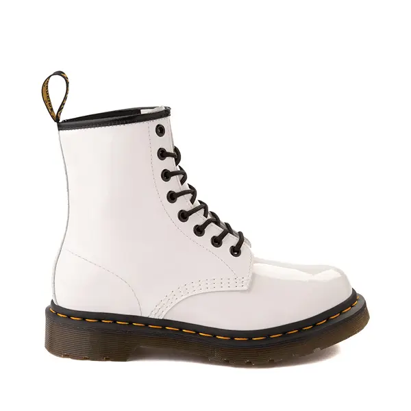 

Dr. Martens Женские лакированные ботинки 1460 с 8 люверсами, белый