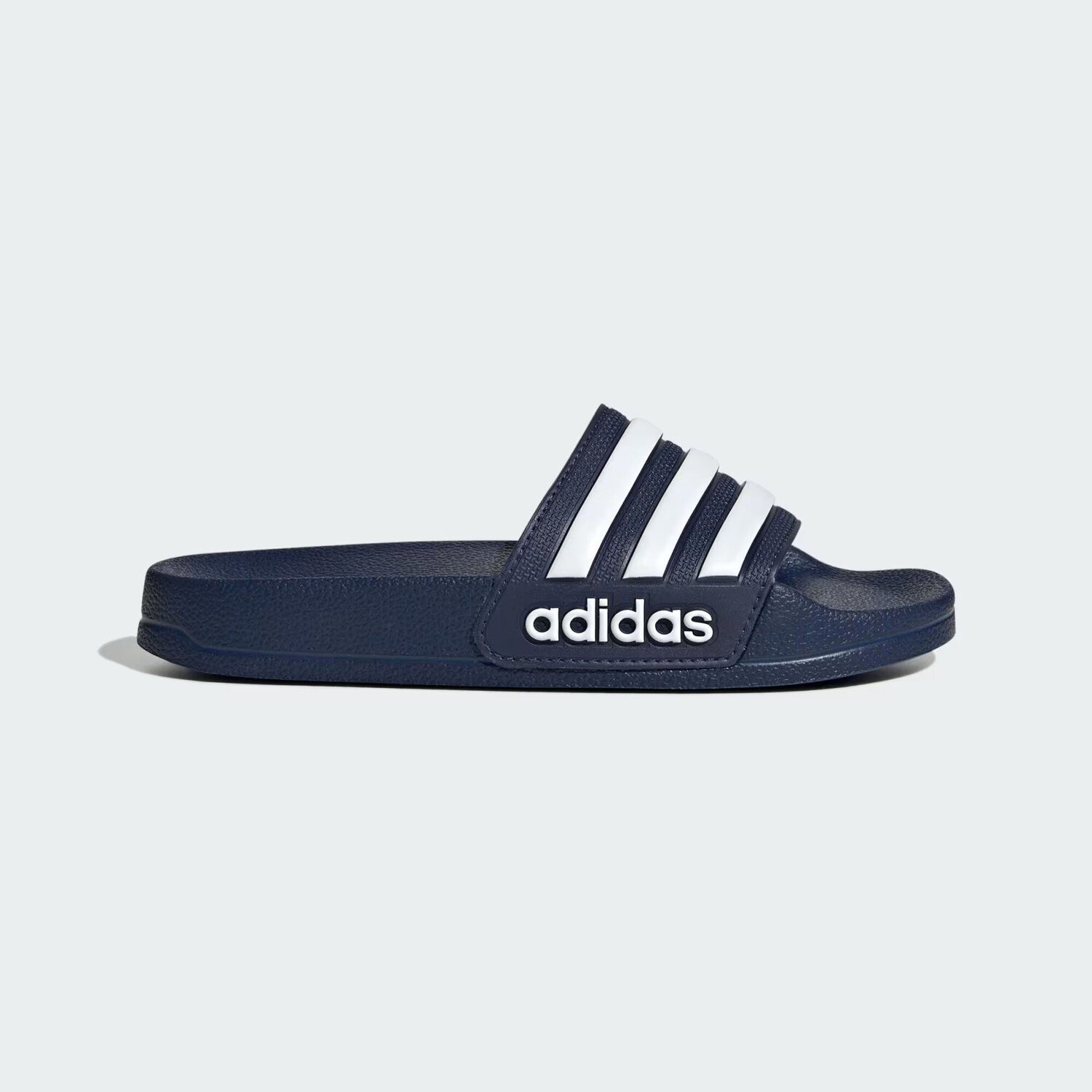 

Шлепанцы для душа Adilette Adidas, цвет Dark Blue/Cloud White/Dark Blue