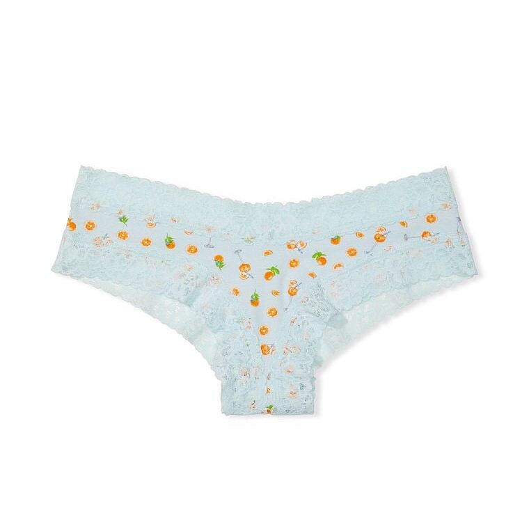 

Кружевные трусики Victoria's Secret Waist Cotton, светло-голубой