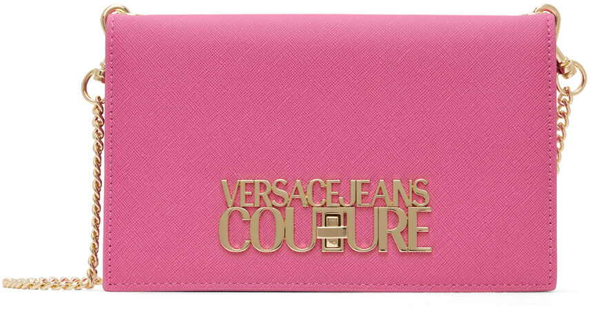 

Розовая сумка с замком Versace Jeans Couture