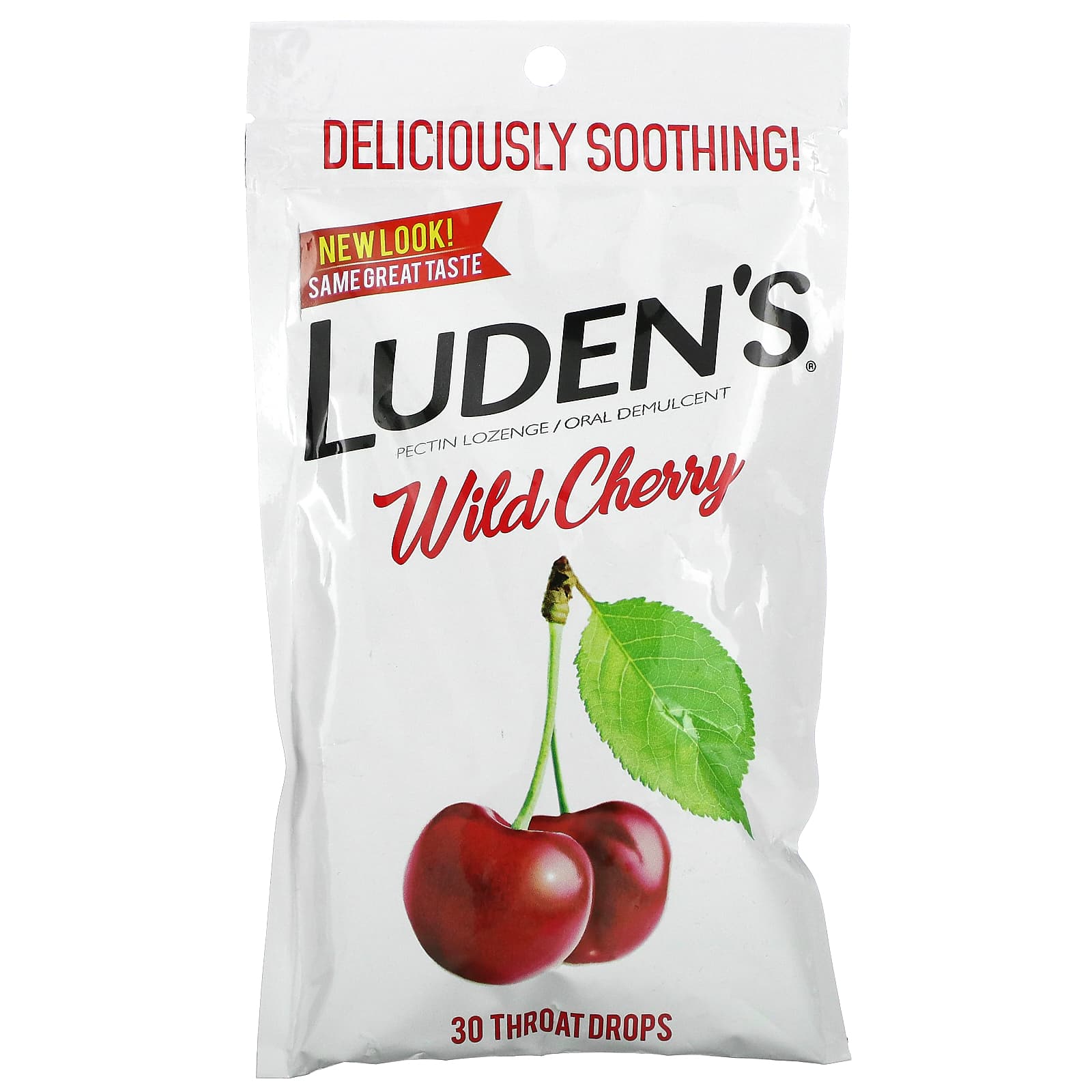 Успокаивающее Средство Luden's для полости рта, дикая вишня, 30 леденцов luden s леденцы с пектином успокаивающее средство для полости рта дикий мед 30 капель для горла