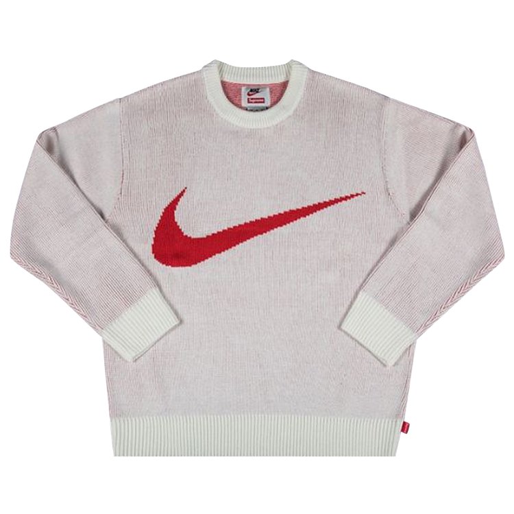 Свитер Supreme x Nike Swoosh Sweater 'White', белый свитер supreme x missoni sweater burgundy красный