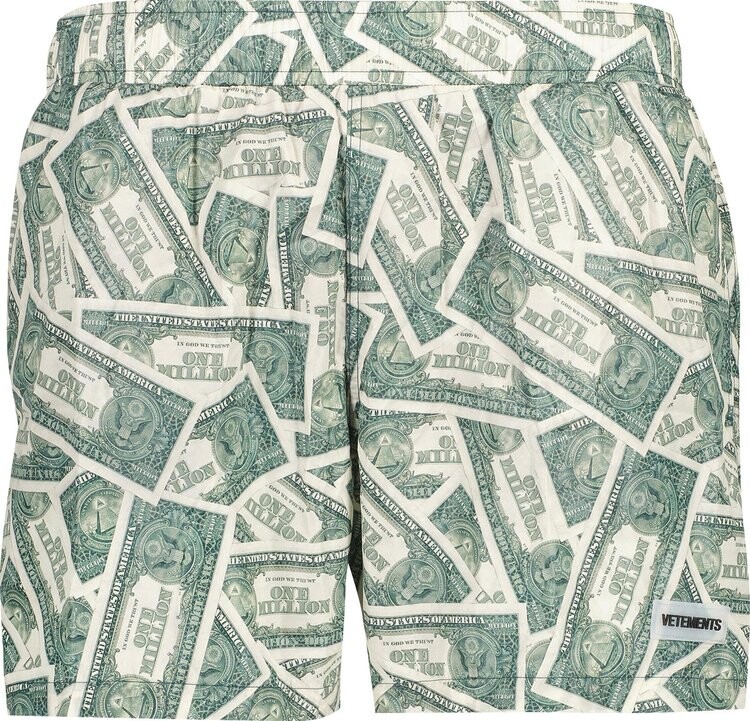 

Шорты Vetements Million Dollar Swim Shorts 'Green', зеленый
