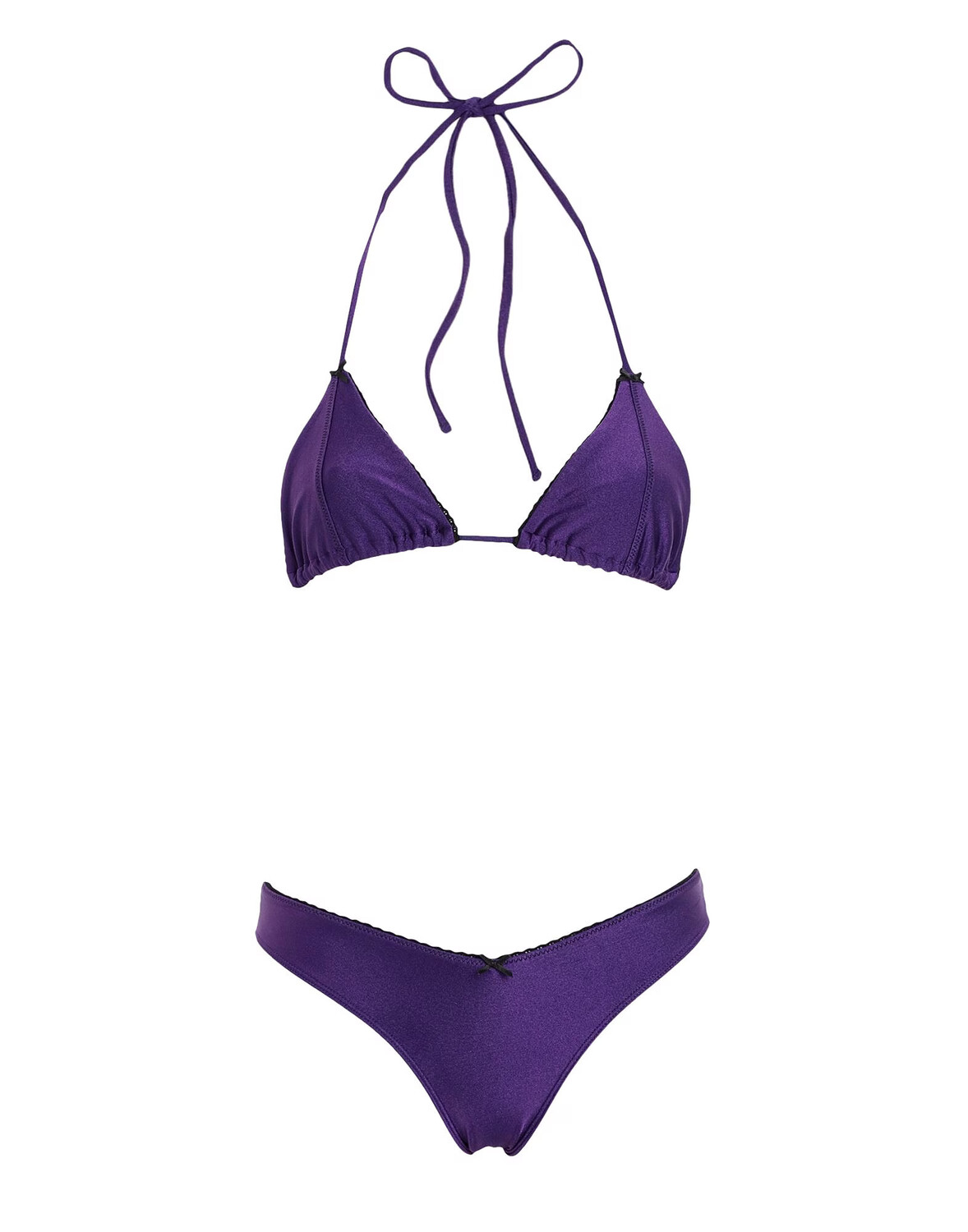 

Бикини Frankies Bikinis Nick Shine Top-Enzo Shine Bottom, фиолетовый