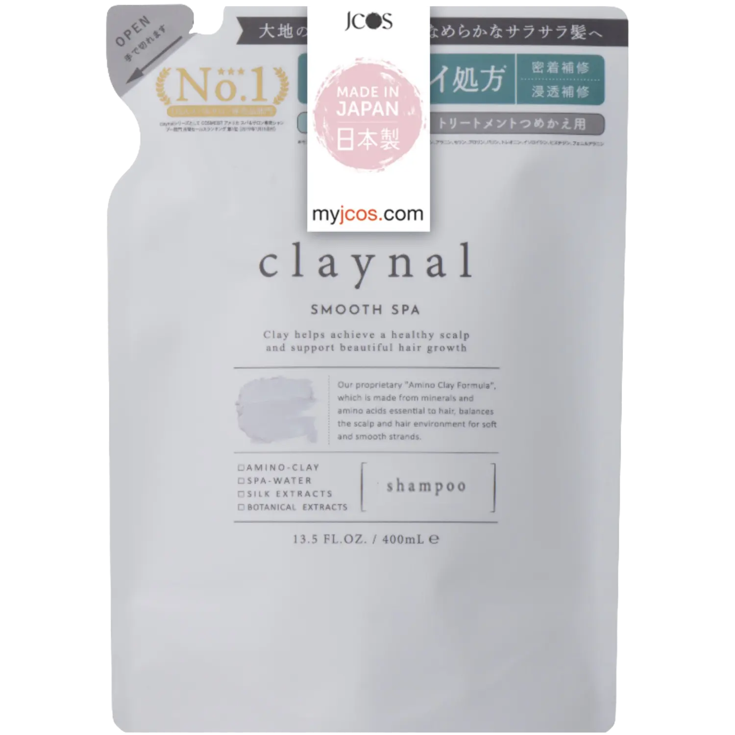 

Claynal Smooth SPA запас шампуня для волос, 400 мл